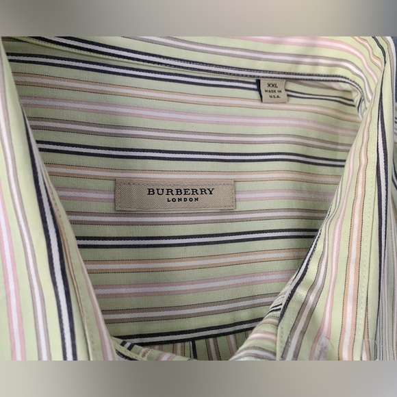 Burberry London Long-Sleeve Mens Button Down Shirt - Size XXL - Made in USA - Picture 5 of 5